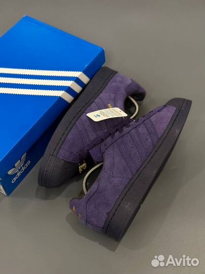 Кроссовки Adidas Superstar x Kader Sylla “Dark Pur