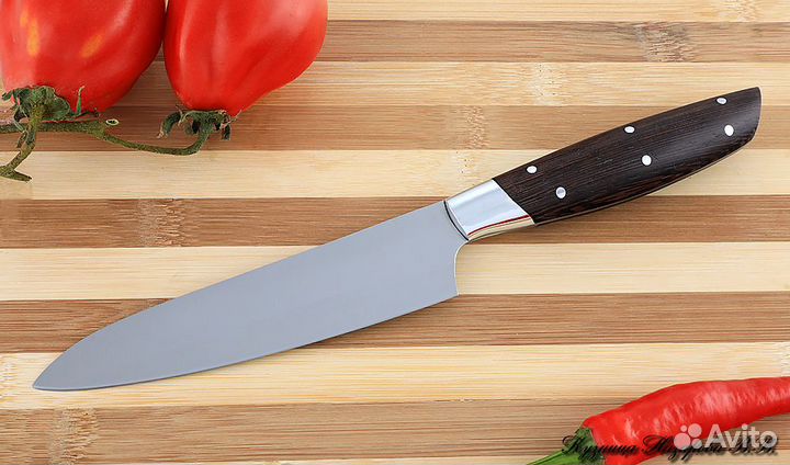 Нож Шеф № 3 сталь 95Х18 рукоять дюраль венге