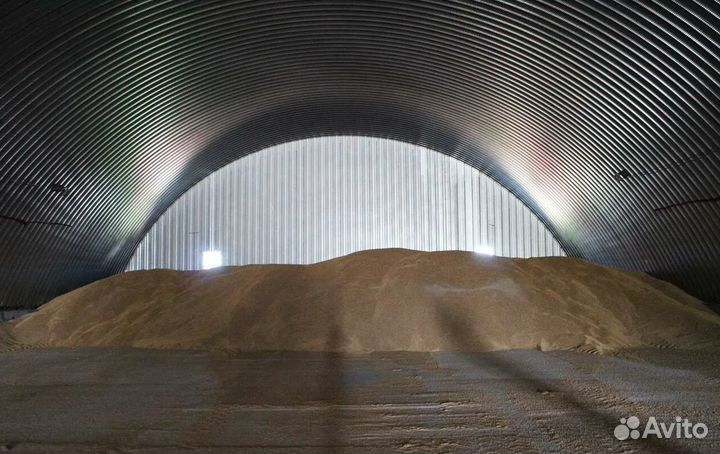 Навес под хранения зерна. Зернохранилище