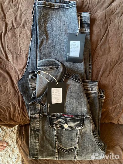 Джинсовый костюм мужской