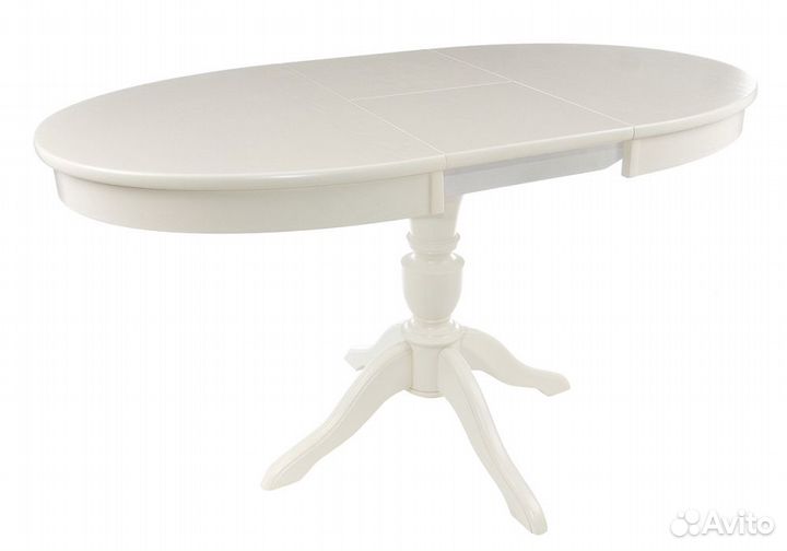 Деревянный стол Arno без патины / молочный