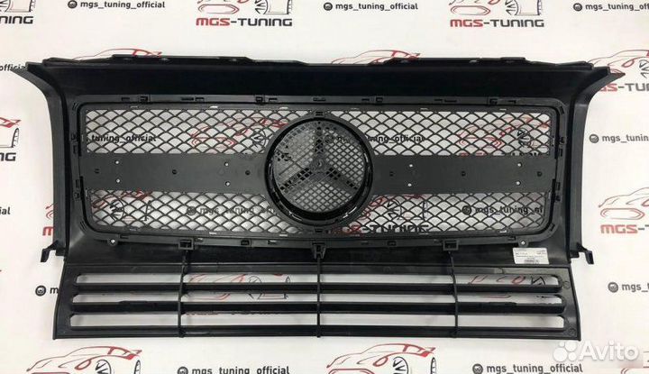 Решетка Мерседес G63 Гелендваген Чёрная