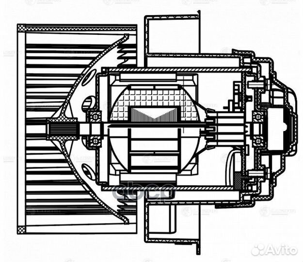 Э/вентилятор отоп. Renault Arkana (19) MZZ0464