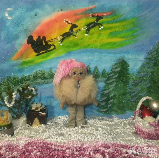 Кукла в шубке