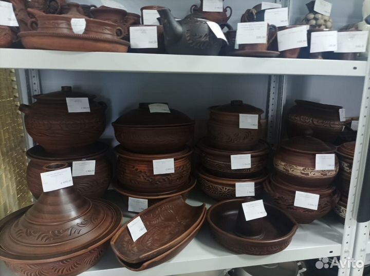 Чайник Травник глиняный