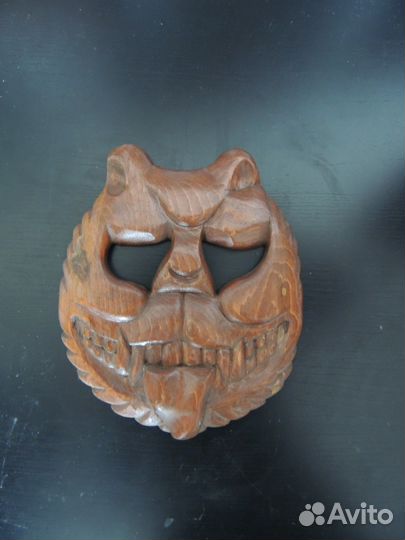 Панно на стену - Тигр из дерева