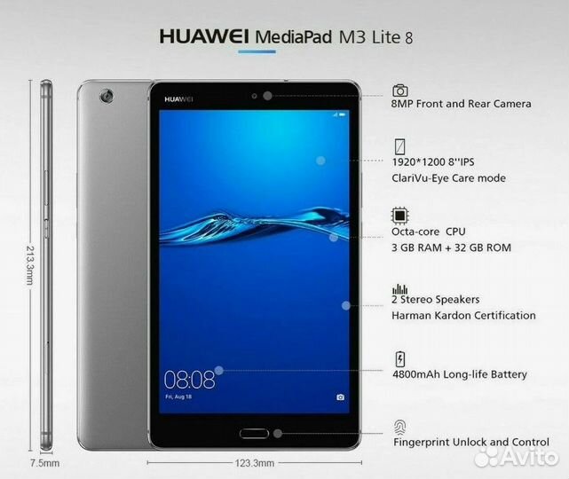 Новый планшет Huawei MediaPad M3