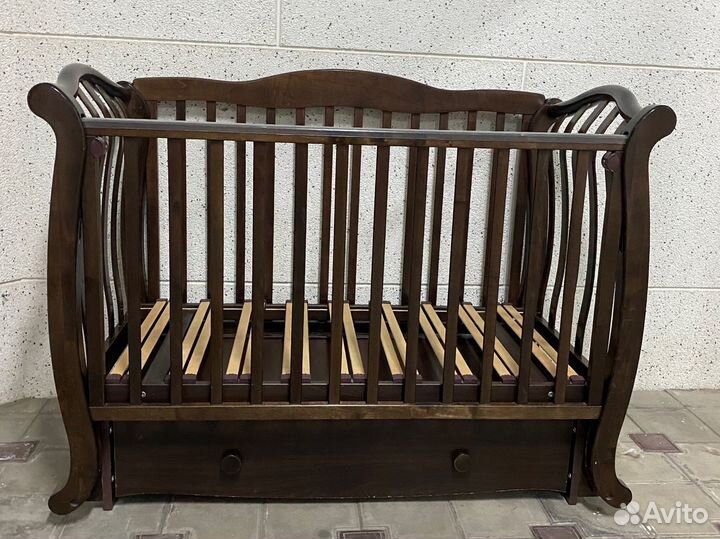 Детская кроватка с ящиком бу