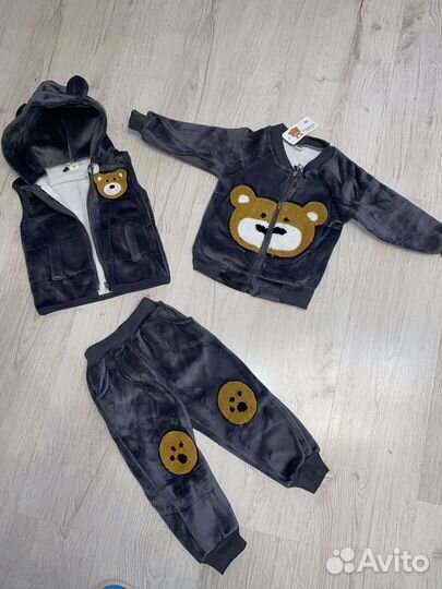 Костюм детский на флисе тройка
