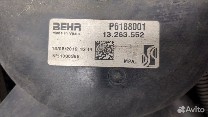 Вентилятор радиатора Opel Corsa D, 2012