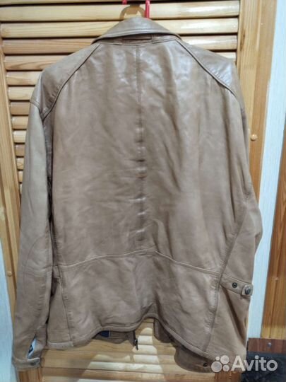 Кожаная куртка Massimo Dutti (Испания) XL