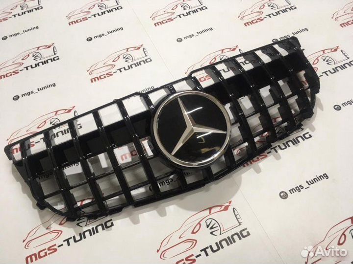 Решетка на Mercedes GLK 12-15 GT Дистроник
