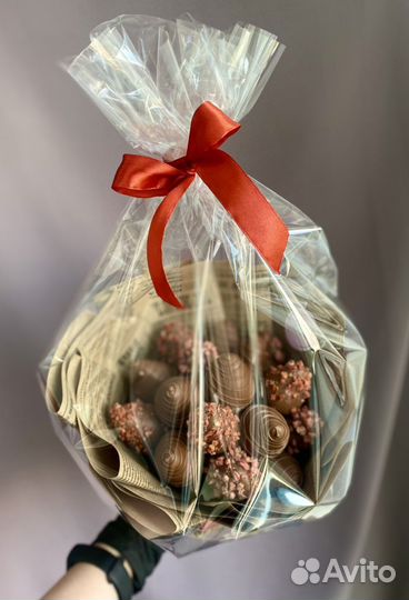 Букет из клубники в шоколаде