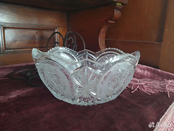 Ваза конфетницы хрусталь СССР