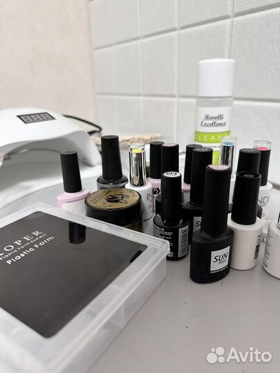 Набор для наращивания ногтей, гель лак