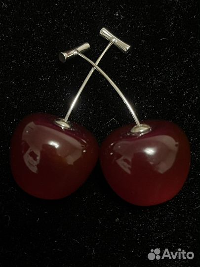 Серьги вишенки