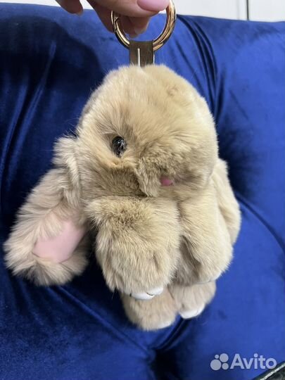 Брелок на сумку из натурального меха