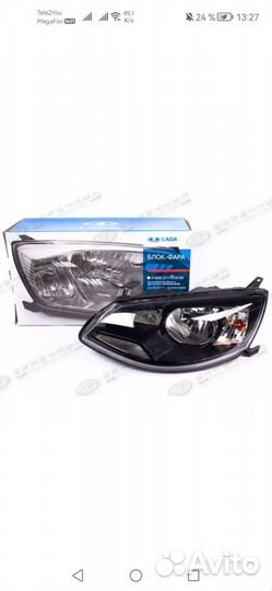 Фара левая калина 2