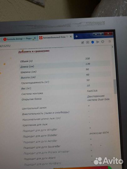 Автобокс на крышу thule