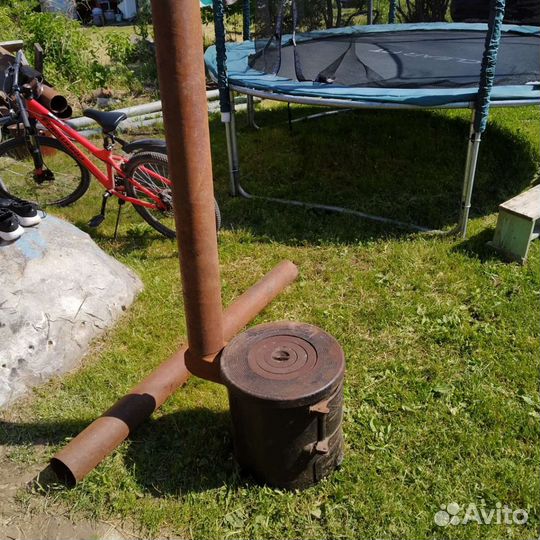 Печь буржуйка чугунная