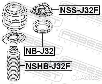 Подшипник опоры стойки nissan qashqai+2 JJ10E 2