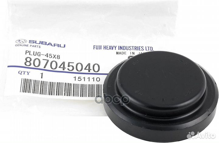 Заглушка распредвала 807045040 subaru