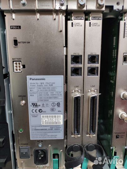 Шасси Атс Panasonic KX-TDA600 + платы доп