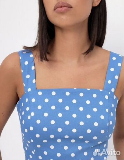 Сарафан в горошек