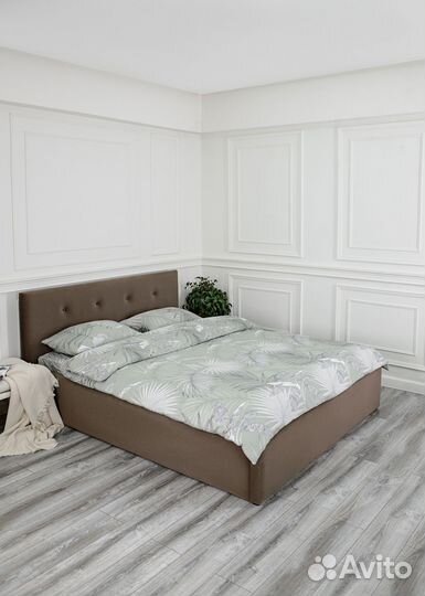 Кровать в велюре + матрас 160х200 Роза