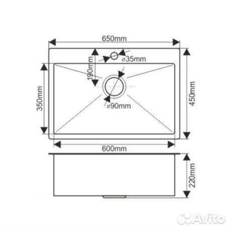 Мойка кухонная Melana ProfLine D6545HC бронза