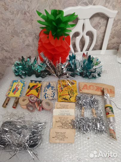 Елочные игрушки времен СССР