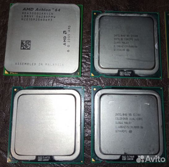 Core2Duo, Dual-Core, Celeron, AM2+