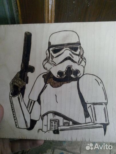 Выжженые картины героев Star Wars