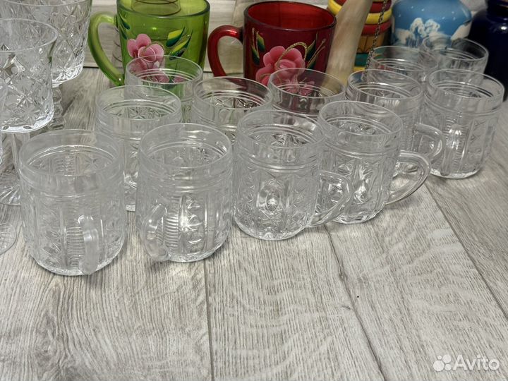 Рюмки, стаканы хрусталь