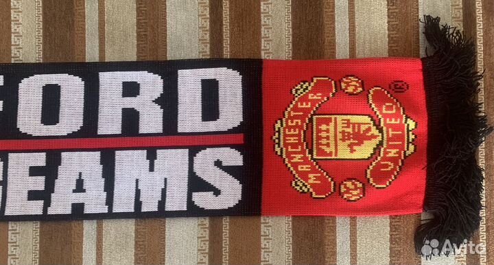 Мужской шарф новый Манчестер Юнайтед мю MU