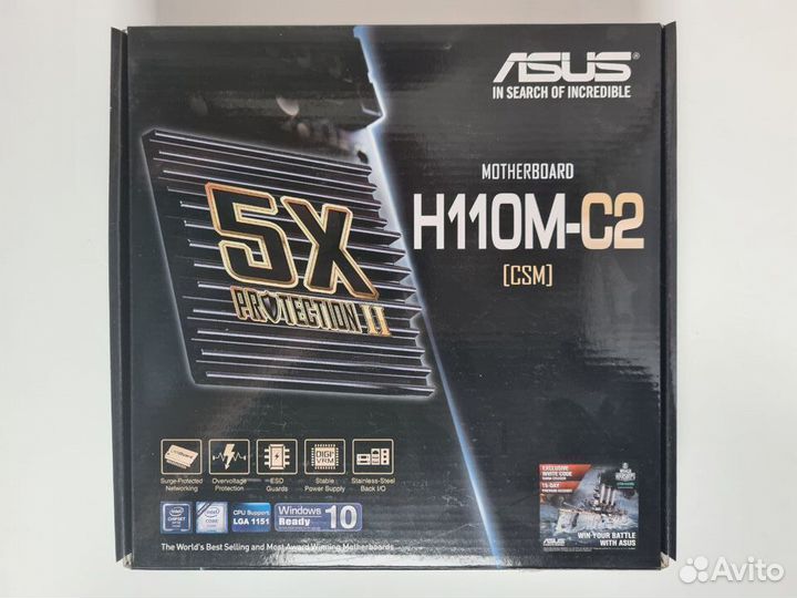 Новая материнская плата Asus H110M-C2