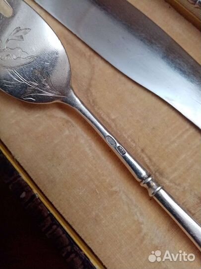 Серебро 84проба Вилка Ложка Нож