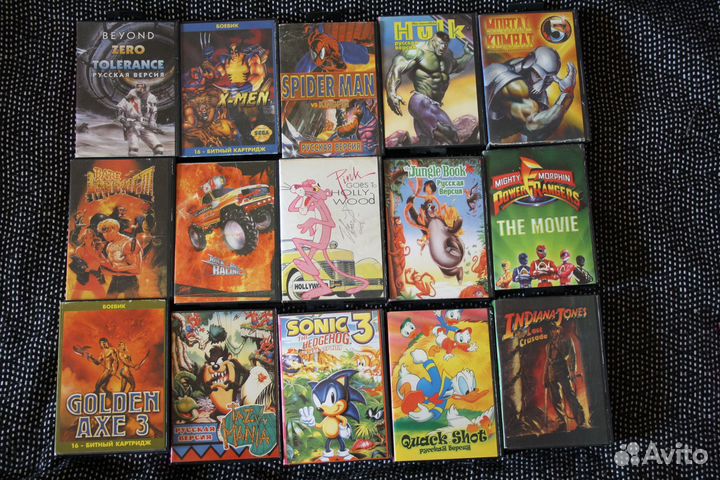 Картриджи для Sega 16 bit