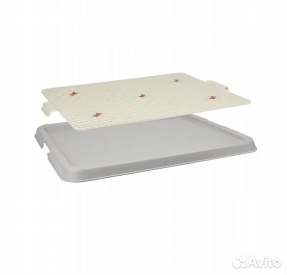 Лоток stefan для собак и кошек с сеткой большой