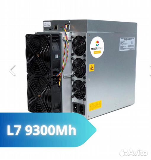 Асик майнер Antminer L7 9300 Mh NEW