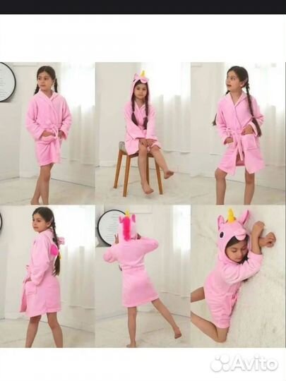 Халат единорог 100, 120