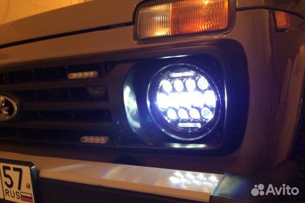 Диодные фары Нива