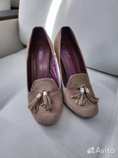 Туфли 39р натуральная замша