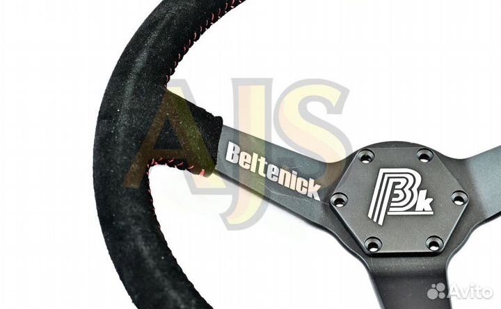 Руль спортивный Beltenick вынос замша