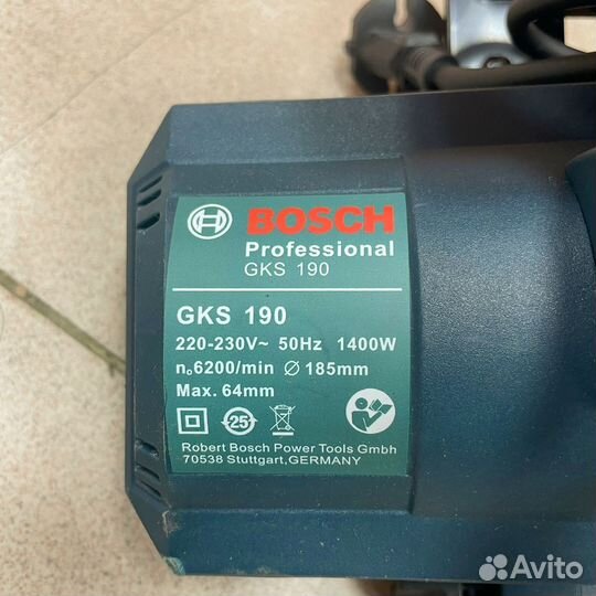 Дисковая пила Bosch gks 190