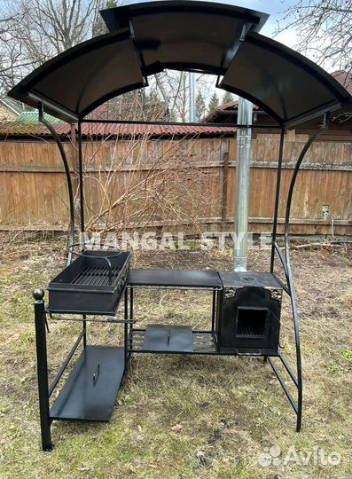 Мангал с крышей