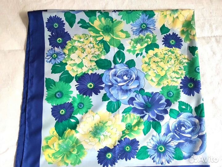 Шелковый платок женский винтаж