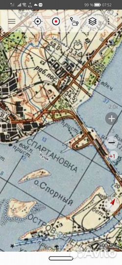 Карты глубин волги