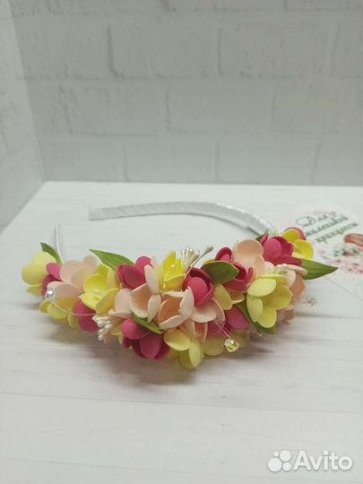 Ободок для волос ручной работы