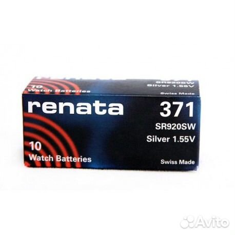 Батарейки Renata R371 (SR920SW)